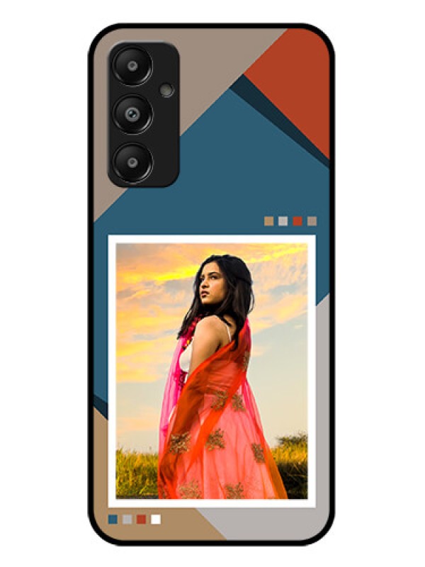 Custom Galaxy M14 4G Custom Glass Phone Case - Retro Color Pallet Design