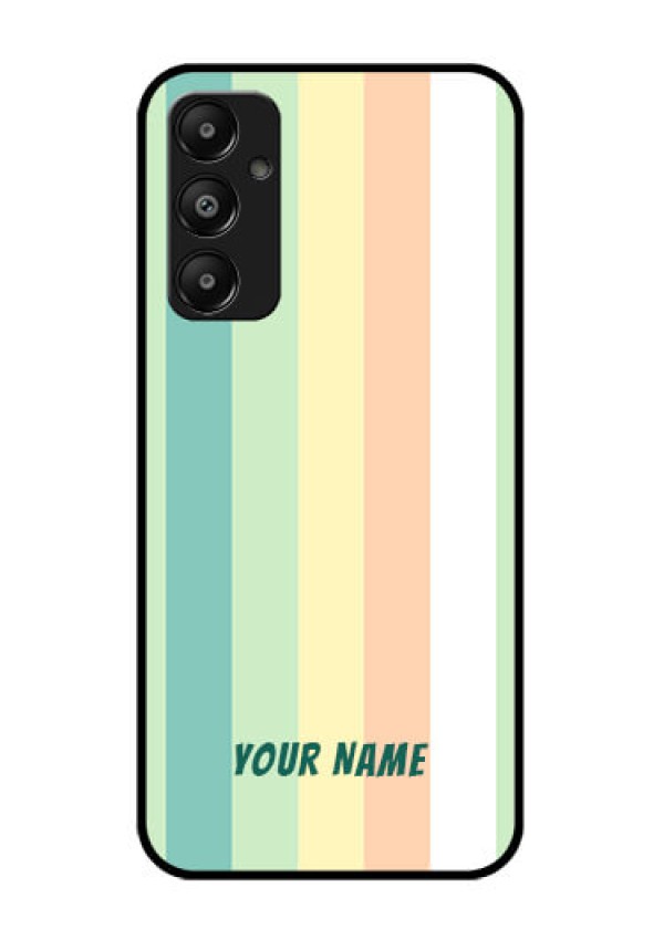 Galaxy M14 4G Custom Glass Phone Case - Multi - Colour Stripes Design