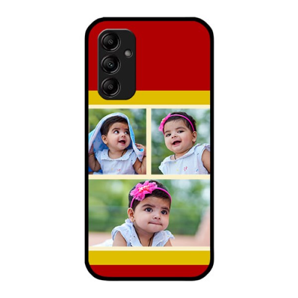 Galaxy M14 5G Custom Glass Mobile Case - Multiple Pic Upload Design