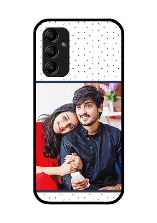 Galaxy M14 5G Personalized Glass Phone Case - Premium Dot Design