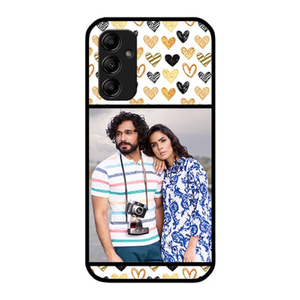 Galaxy M14 5G Photo Printing on Glass Case - Love Symbol Design