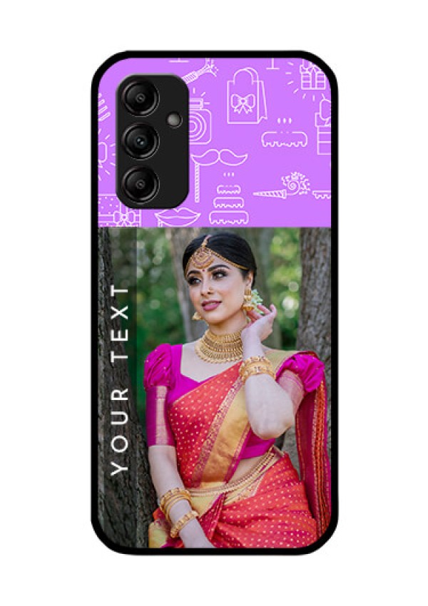 Galaxy M14 5G Custom Glass Mobile Case - Birthday Icons Design