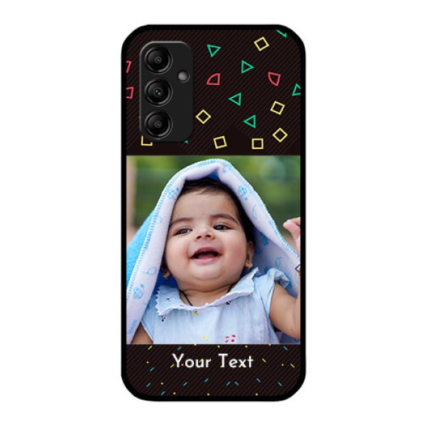 Galaxy M14 5G Custom Glass Phone Case - with confetti birthday design Galaxy M14 5G Custom Glass Phone Case - with confetti birthday design