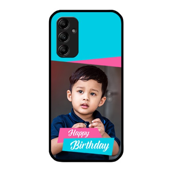 Galaxy M14 5G Personalized Glass Phone Case - Image Holder with 2 Color Design Galaxy M14 5G Personalized Glass Phone Case - Image Holder with 2 Color Design