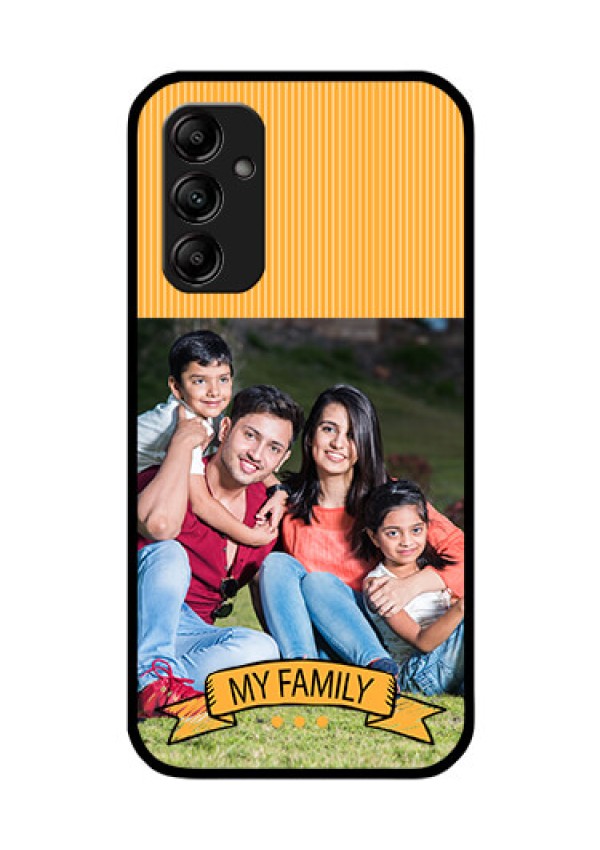 Galaxy M14 5G Custom Glass Phone Case - My Family Design