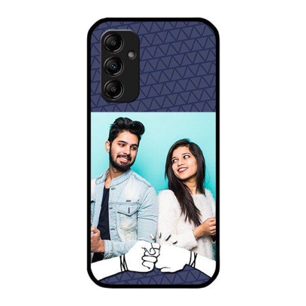 Galaxy M14 5G Photo Printing on Glass Case - with Best Friends Design