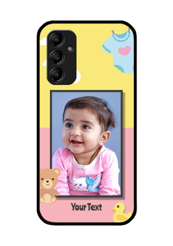 Galaxy M14 5G Photo Printing on Glass Case - Kids 2 Color Design