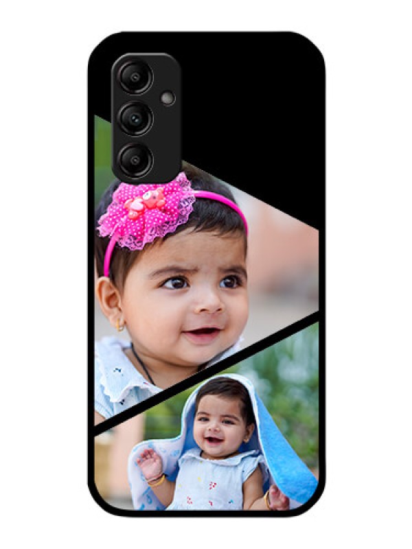 Custom Galaxy M14 5G Custom Glass Phone Case - Semi Cut Design