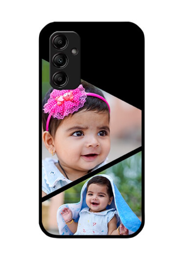 Galaxy M14 5G Custom Glass Phone Case - Semi Cut Design