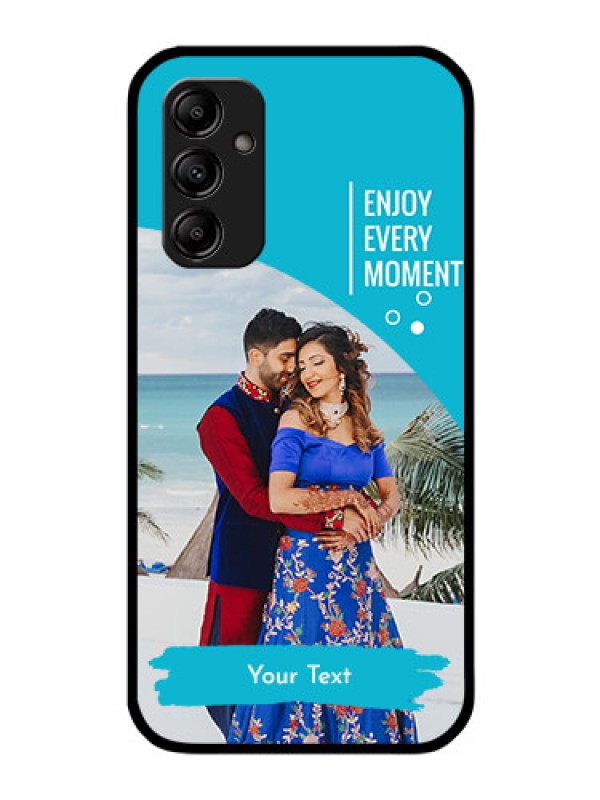 Custom Galaxy M14 5G Custom Glass Mobile Case - Happy Moment Design