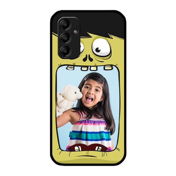 Galaxy M14 5G Personalized Glass Phone Case - Cartoon monster back case Design Galaxy M14 5G Personalized Glass Phone Case - Cartoon monster back case Design
