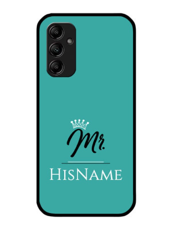 Custom Galaxy M14 5G Custom Glass Phone Case Mr with Name