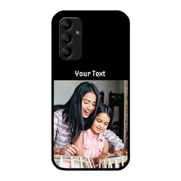 Galaxy M14 5G Photo with Name on Glass Phone Case