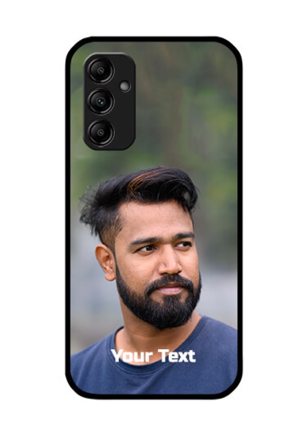 Galaxy M14 5G Glass Mobile Cover: Photo with Text