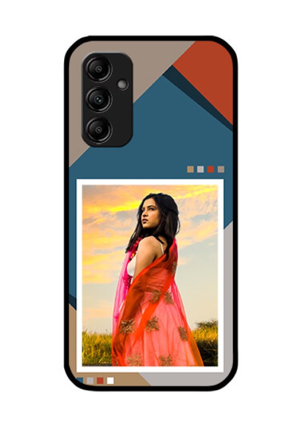 Galaxy M14 5G Personalized Glass Phone Case - Retro color pallet Design