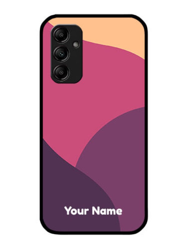 Custom Galaxy M14 5G Custom Glass Phone Case - Mixed Multi-colour abstract art Design