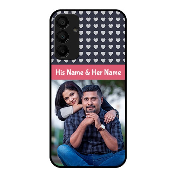 Galaxy M15 5G Custom Glass Phone Case - Love Symbols Design