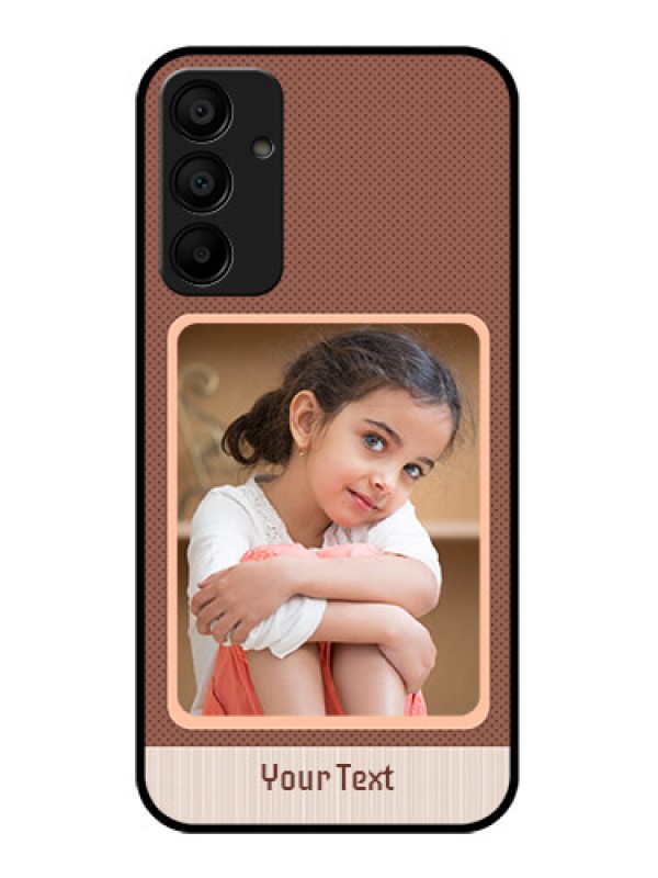Custom Galaxy M15 5G Custom Glass Phone Case - Simple Pic Upload Design