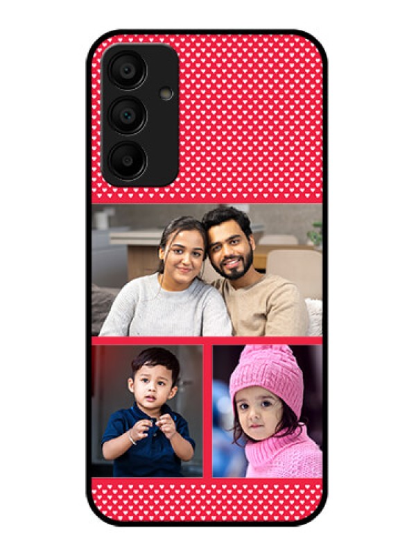 Custom Galaxy M15 5G Custom Glass Phone Case - Bulk Photo Upload Design