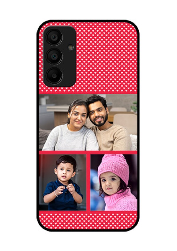 Galaxy M15 5G Custom Glass Phone Case - Bulk Photo Upload Design