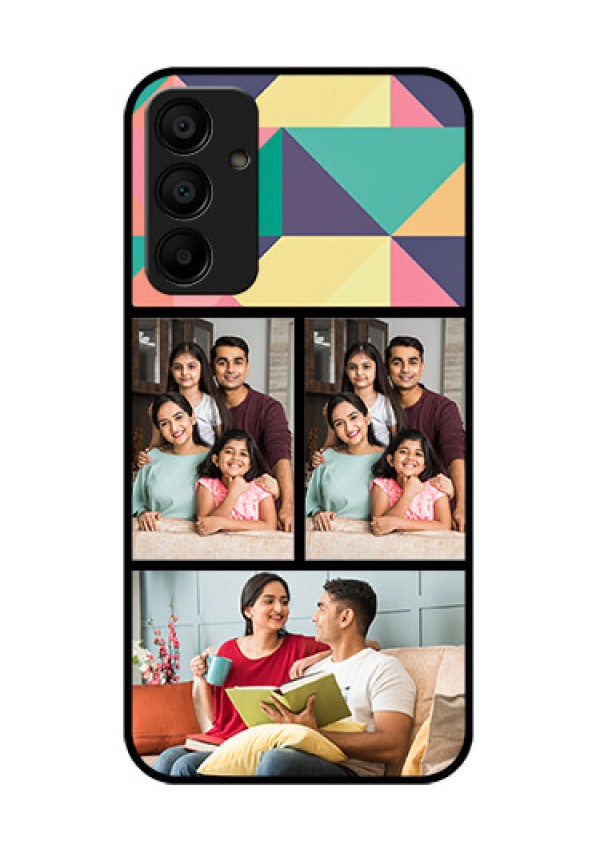 Galaxy M15 5G Custom Glass Phone Case - Bulk Pic Upload Design