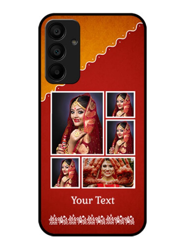 Custom Galaxy M15 5G Custom Glass Phone Case - Wedding Pic Upload Design