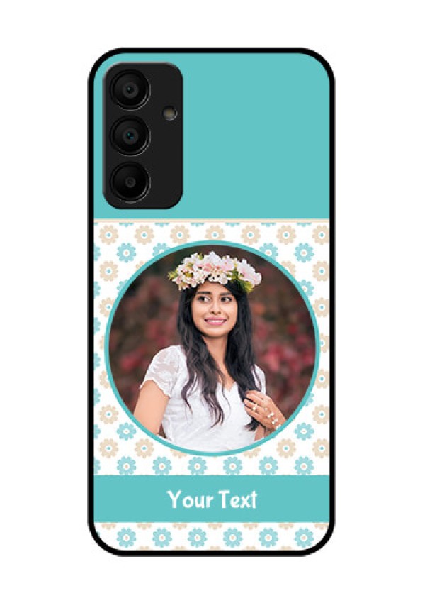 Galaxy M15 5G Custom Glass Phone Case - Beautiful Flowers Design