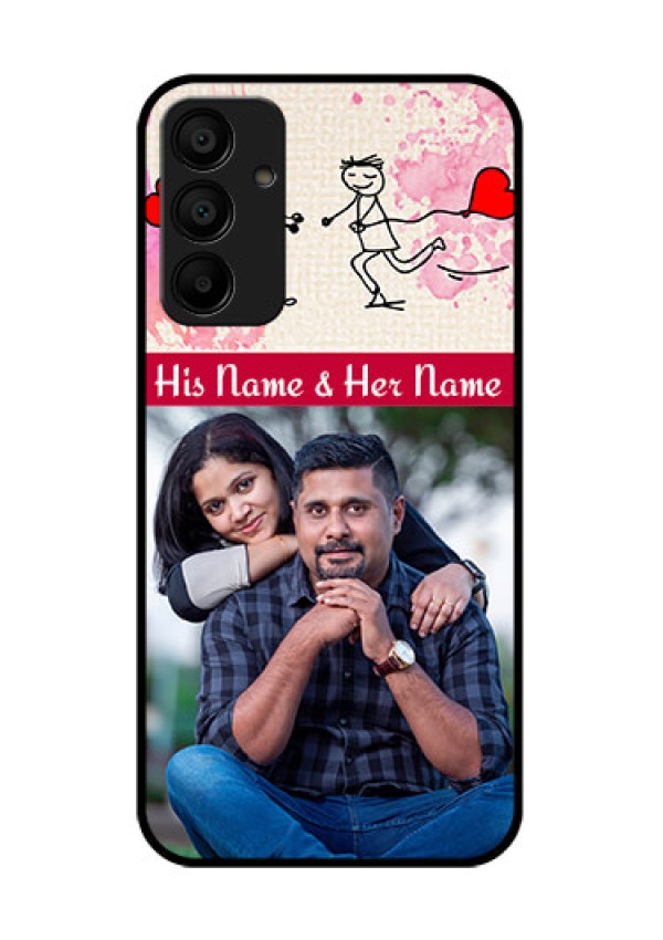 Galaxy M15 5G Custom Glass Phone Case - You And Me Case Design