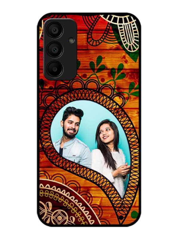 Custom Galaxy M15 5G Custom Glass Phone Case - Abstract Colorful Design