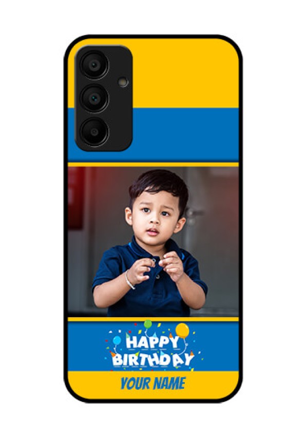 Galaxy M15 5G Custom Glass Phone Case - Birthday Wishes Design