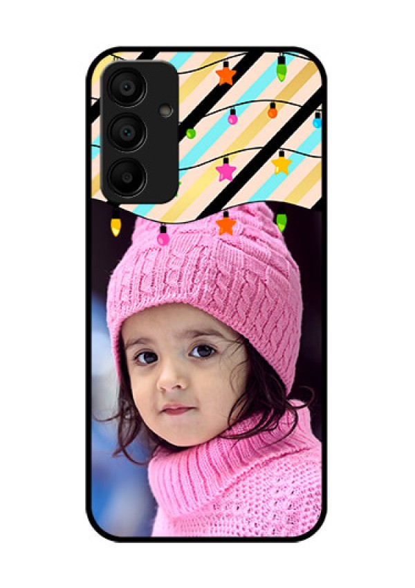 Galaxy M15 5G Custom Glass Phone Case - Lights Hanging Design