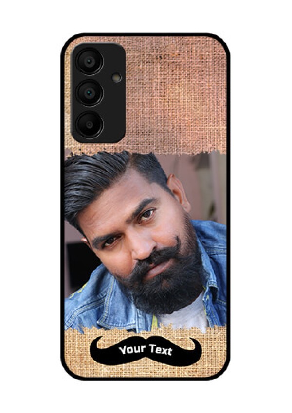 Galaxy M15 5G Custom Glass Phone Case - With Texture Design