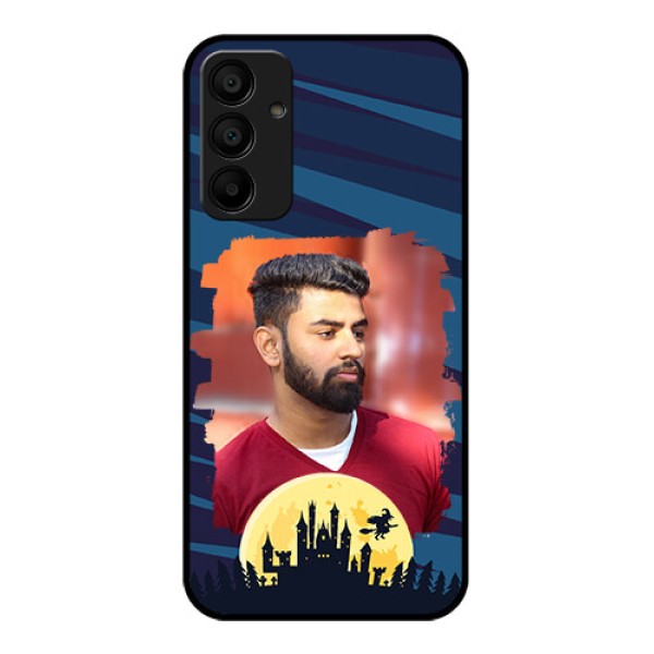 Galaxy M15 5G Custom Glass Phone Case - Halloween Witch Design