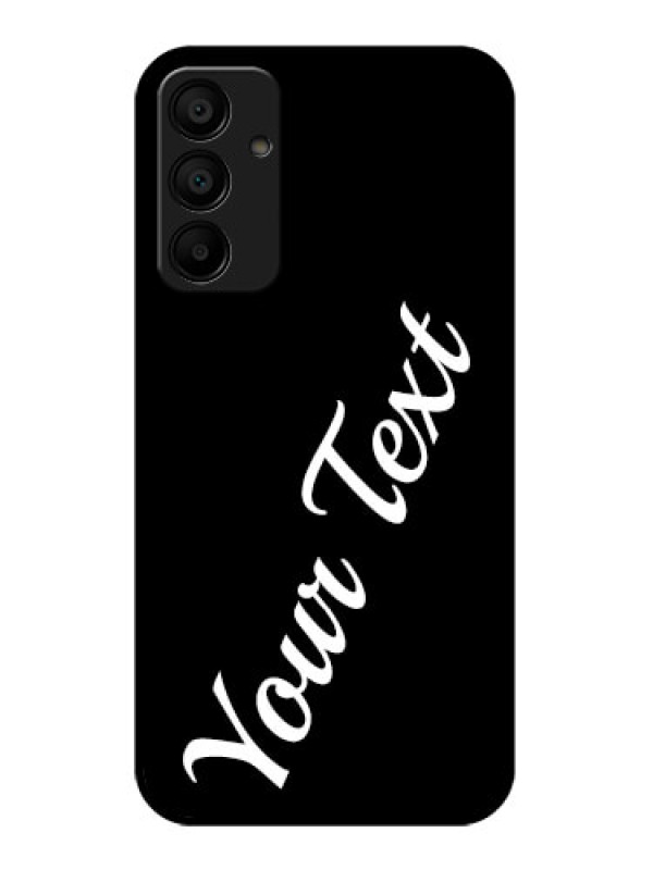 Custom Galaxy M15 5G Custom Glass Phone Case - With Your Name Design
