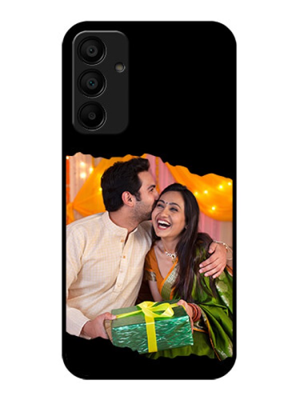 Custom Galaxy M15 5G Custom Glass Phone Case - Tear - Off Design