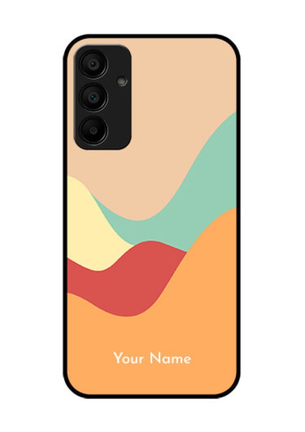 Galaxy M15 5G Custom Glass Phone Case - Ocean Waves Multi - Colour Design