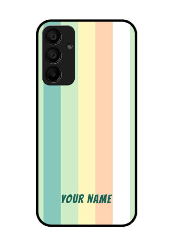 Galaxy M15 5G Custom Glass Phone Case - Multi - Colour Stripes Design