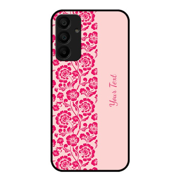 Galaxy M15 5G Custom Glass Phone Case - Attractive Floral Pattern Design Galaxy M15 5G Custom Glass Phone Case - Attractive Floral Pattern Design