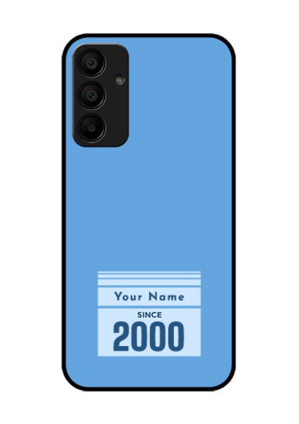 Galaxy M15 5G Custom Glass Phone Case - Custom Year Of Birth Design