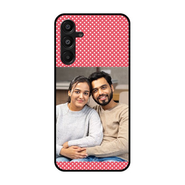 Galaxy M16 5G Custom Glass Phone Case - White Dotted Design