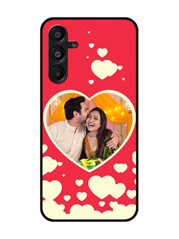 Custom Galaxy M16 5G Custom Glass Phone Case - Love Symbols Phone Cover Design