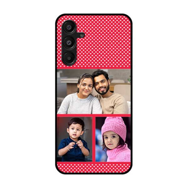 Galaxy M16 5G Custom Glass Phone Case - Bulk Photo Upload Design