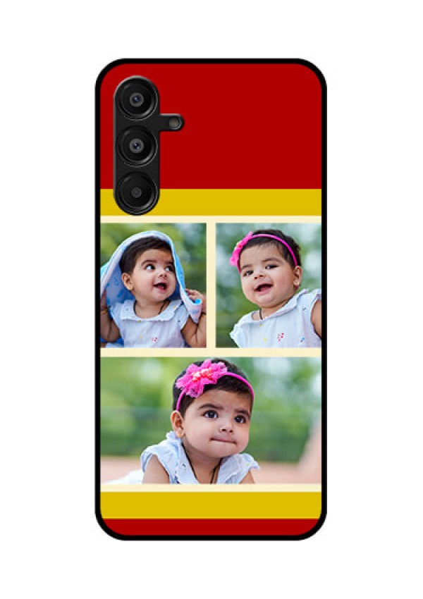 Galaxy M16 5G Custom Glass Phone Case - Multiple Pic Upload Design