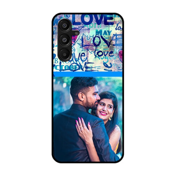 Galaxy M16 5G Custom Glass Phone Case - Colorful Love Design