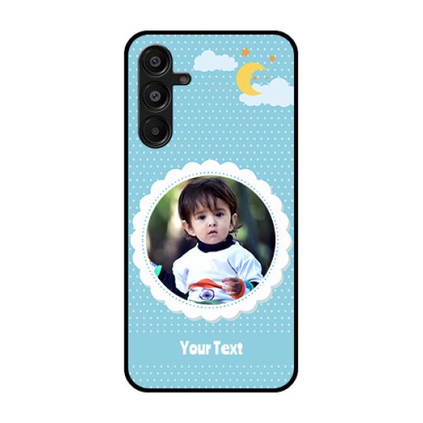 Galaxy M16 5G Custom Glass Phone Case - Violet Pattern Design