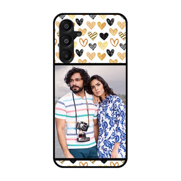 Galaxy M16 5G Custom Glass Phone Case - Love Symbol Design
