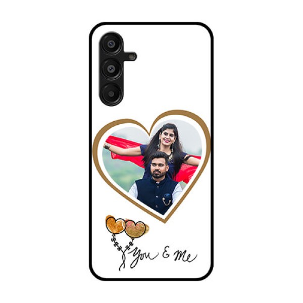 Galaxy M16 5G Custom Glass Phone Case - You and Me Design