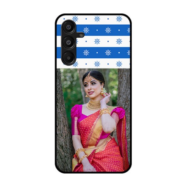 Galaxy M16 5G Custom Glass Phone Case - Snow Pattern Design