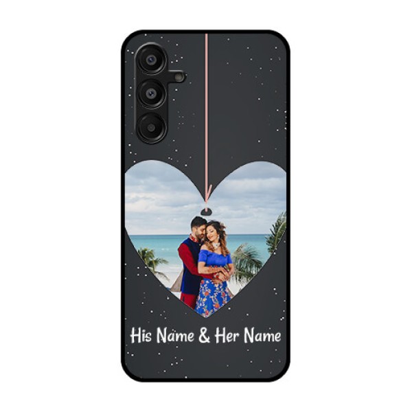 Galaxy M16 5G Custom Glass Phone Case - Hanging Heart Design