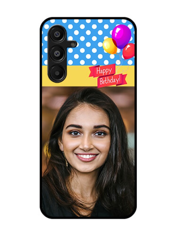 Custom Galaxy M16 5G Custom Glass Phone Case - Happy Birthday Design